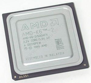 Socket 7 AMD K6-2 500 MHz
