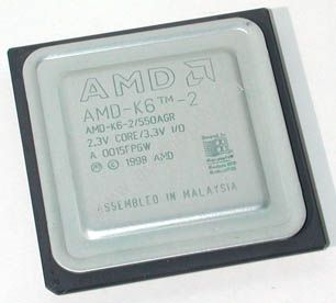 Socket 7 AMD K6-2 550 MHz